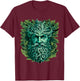 Traditional Pagan Celtic Greenman T-Shirt - T-Shirt | Maroon