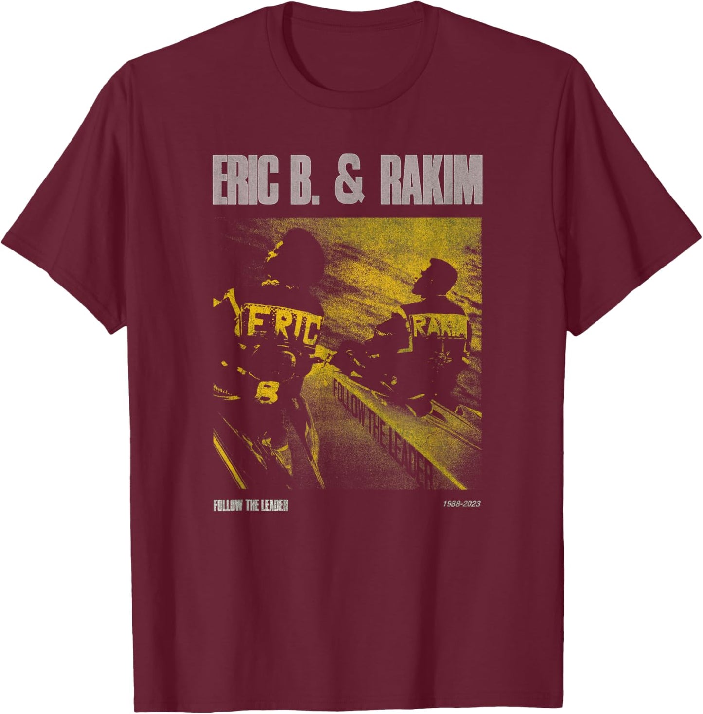 Eric B & Rakim – FTL Hicon Green T-Shirt - T-Shirt | Maroon