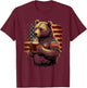 Patriotic Day Bear Drinking Beer Men T-Shirt - T-Shirt | Maroon