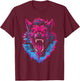 Horror Werewolf Head Halloween Mythology Wolf Shifter Lycan T-Shirt - T-Shirt | Maroon