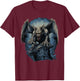 Retro Style Gargoyle T-Shirt - T-Shirt | Maroon