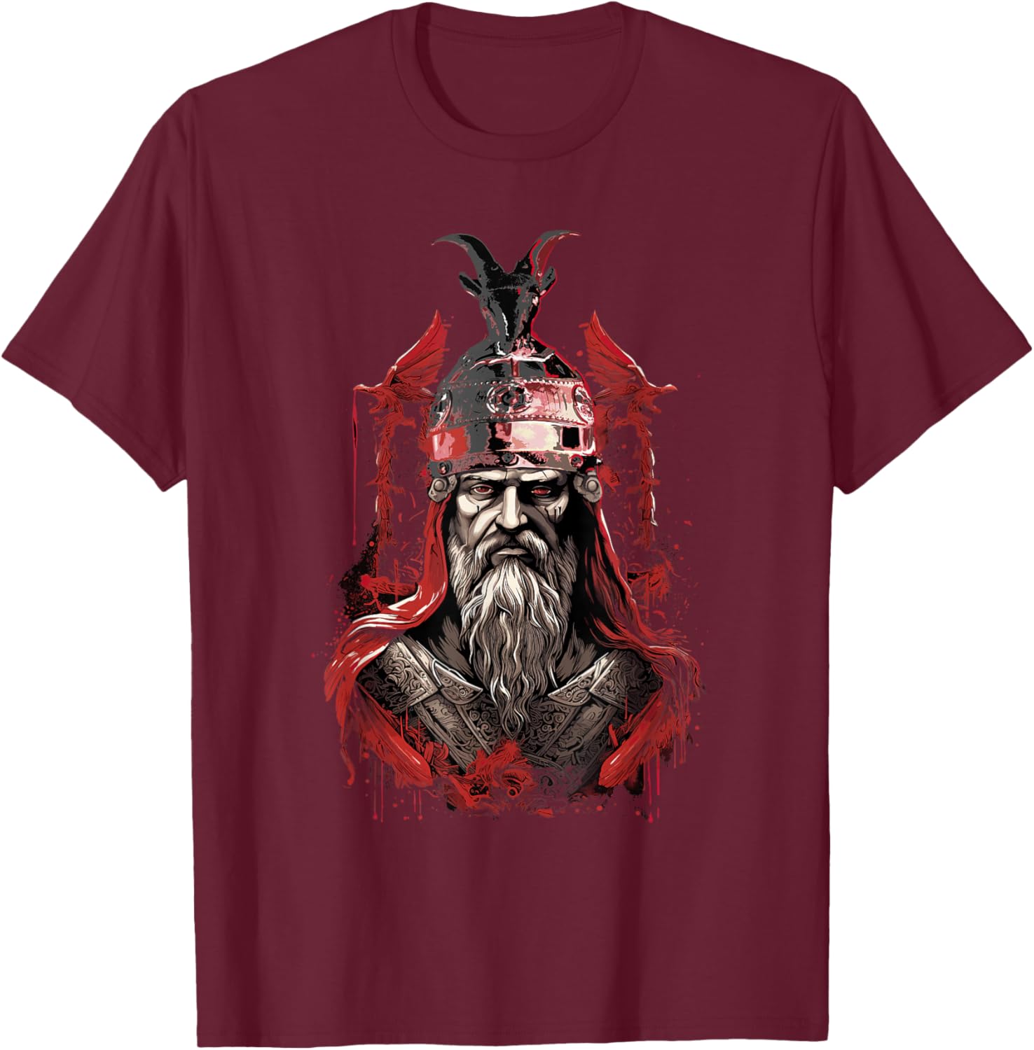 Skanderbeg Albanian National Hero Eagle Kosovo Albanian T-Shirt - T-Shirt | Maroon
