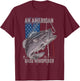 Patriotic anglers American Bass Pro whisperer fisherman T-Shirt - T-Shirt | Maroon