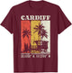 Cardiff San Diego Southern California Coordinates Surf T-Shirt - T-Shirt | Maroon