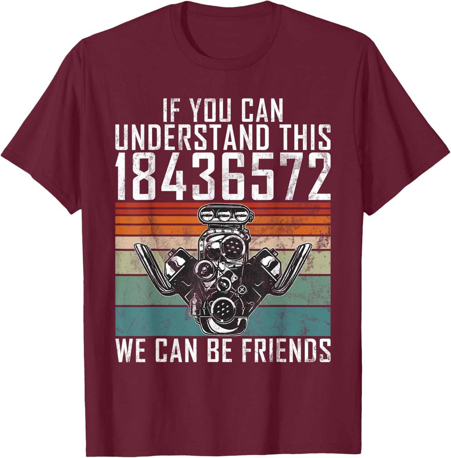 Funny Muscle Car T-Shirt - T-Shirt | Maroon