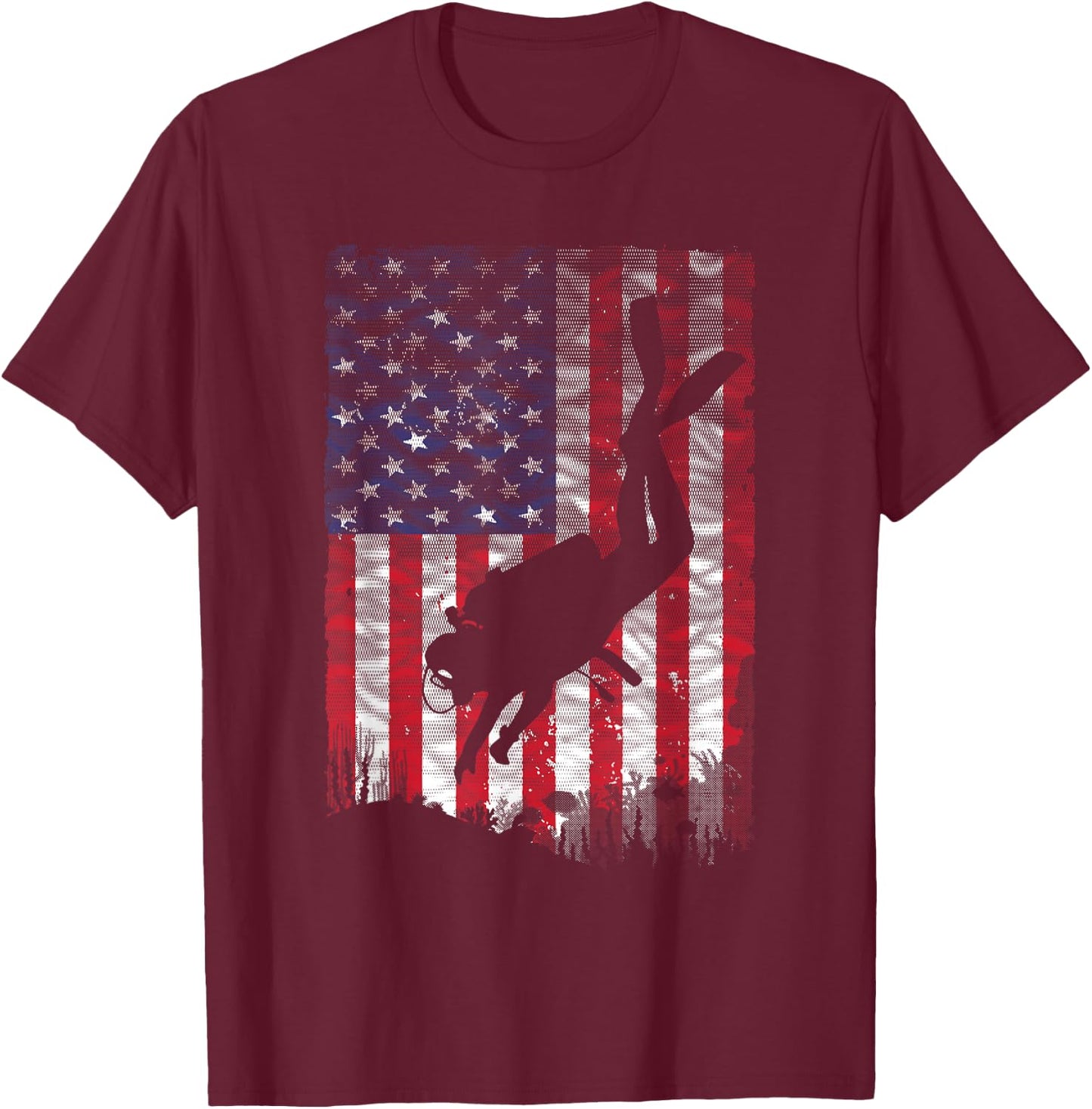 Funny Scuba Diving Design Scuba Dive Coach Deep Sea Diver T-Shirt - T-Shirt | Maroon