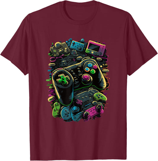 Control gamer Video Game Controller T-Shirt - T-Shirt | Maroon