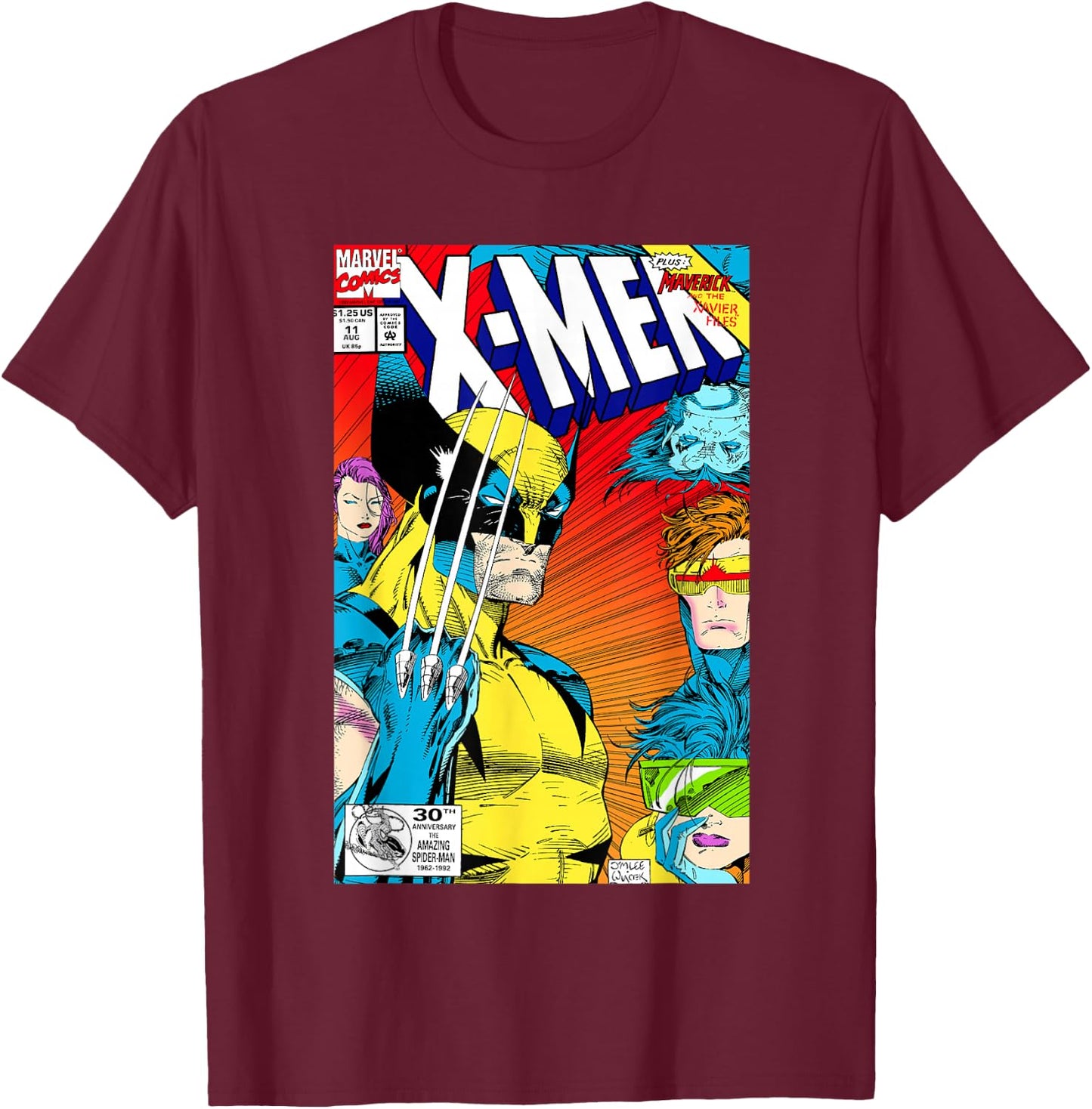 Marvel X-Men The X-Cutioner's Song Comic Book Cover T-Shirt - T-Shirt | Maroon