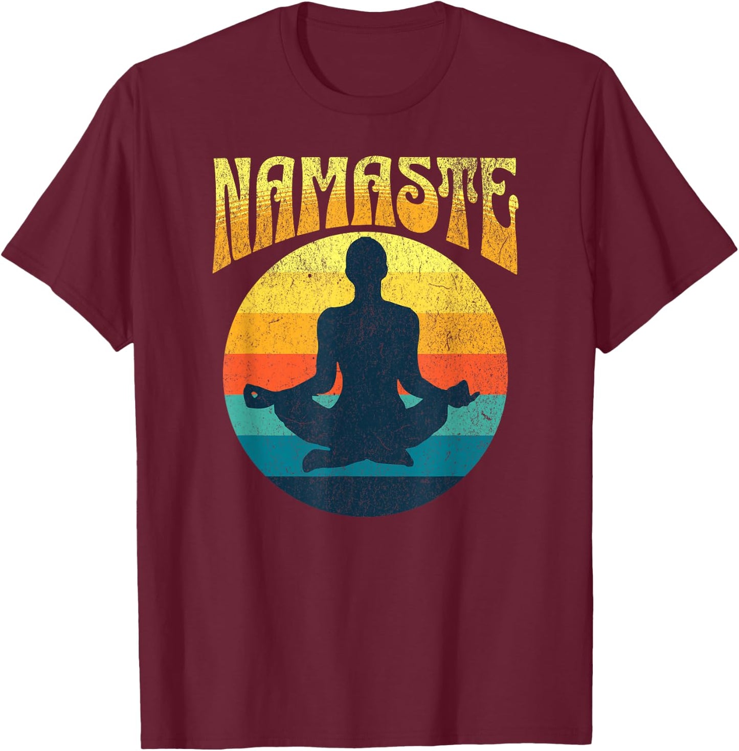Namaste T-Shirt - T-Shirt | Maroon