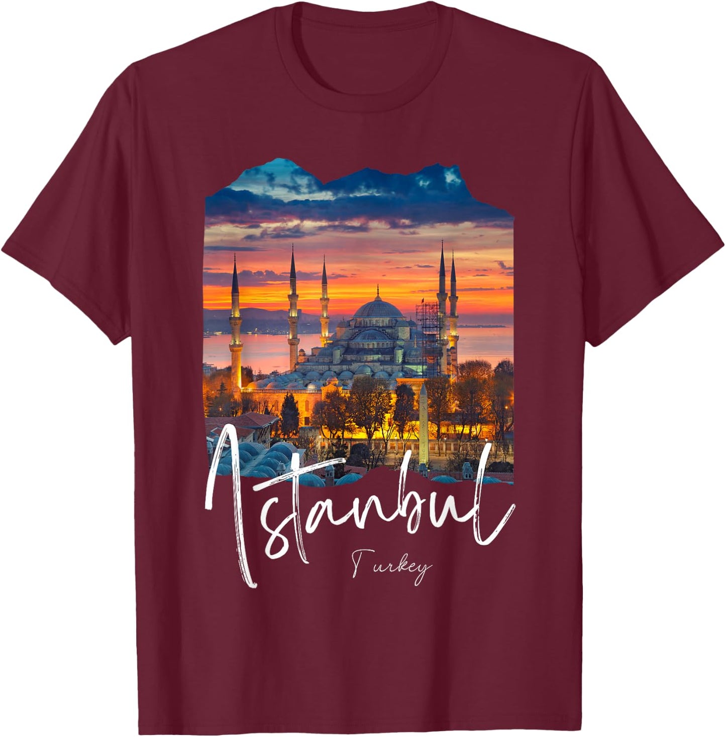 Istanbul Turkey Souvenir / Istanbul T-Shirt - T-Shirt | Maroon