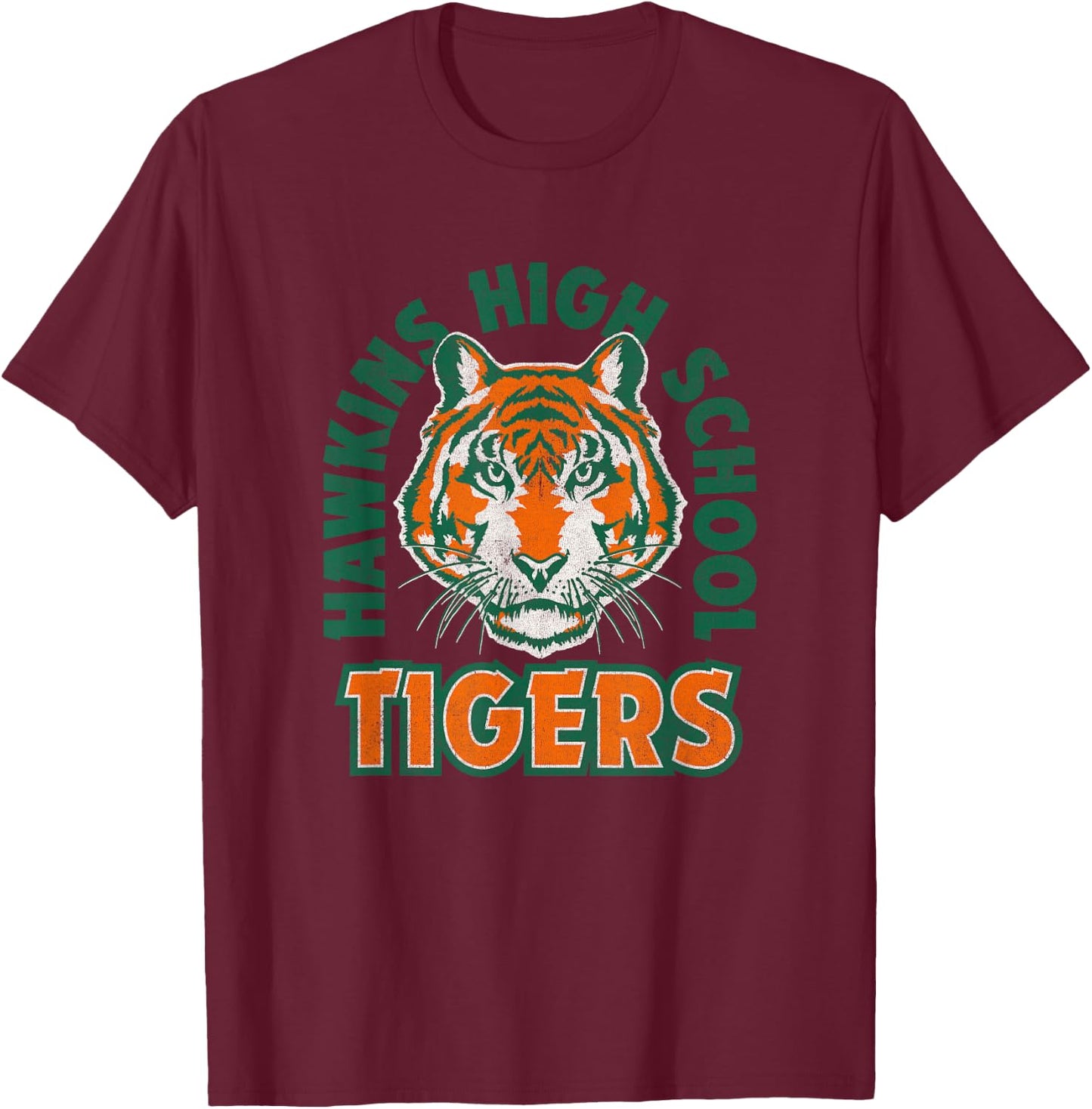 Stranger Things Retro Hawkins High School 1986 Collegiate T-Shirt - T-Shirt | Maroon