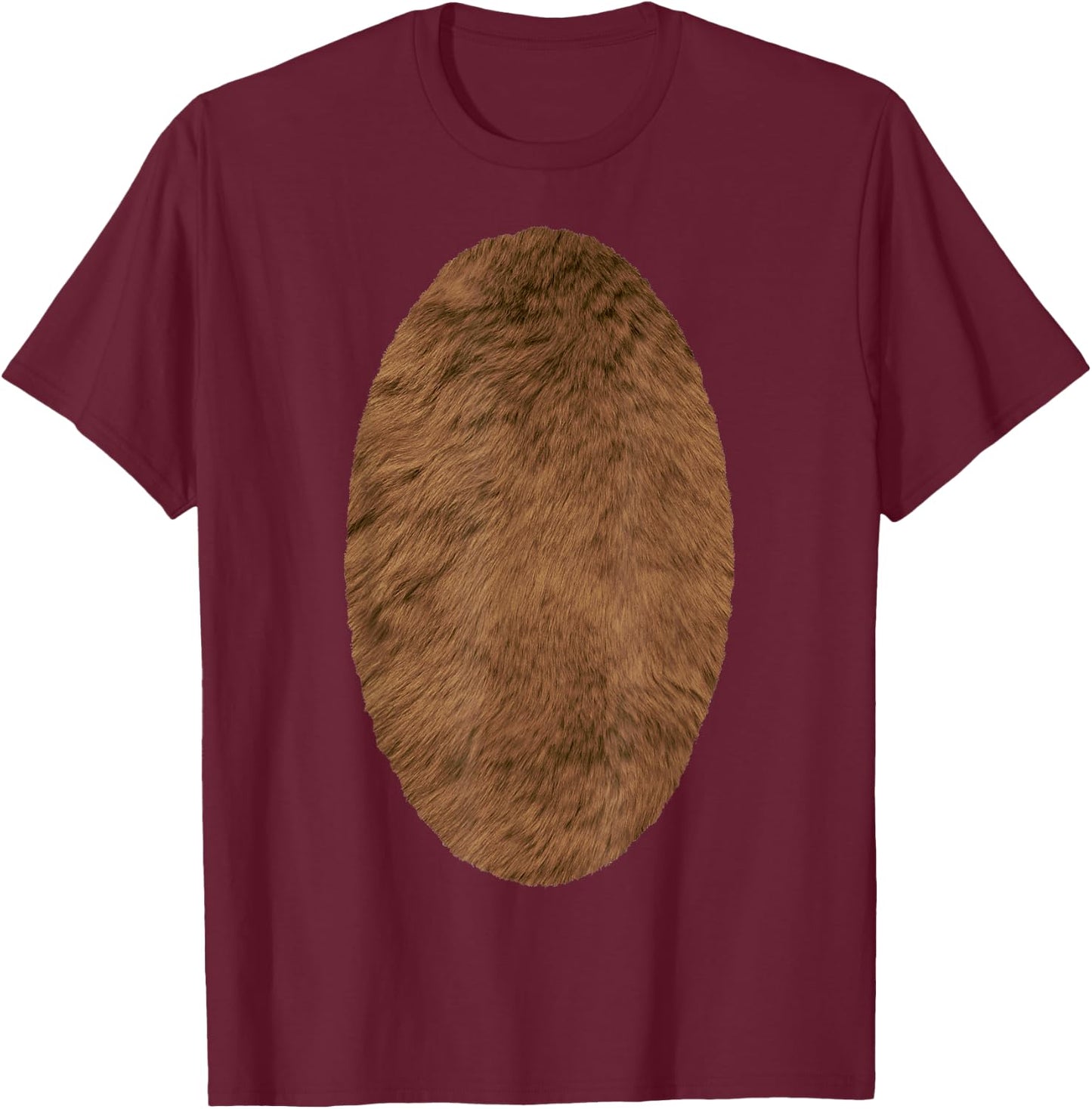 Funny Reindeer Costumes-DIY Christmas Costume Reindeer Belly T-Shirt - T-Shirt | Maroon