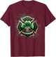 Vintage Shamrock Irish Firefighter St Patricks USA Fireman T-Shirt - T-Shirt | Maroon