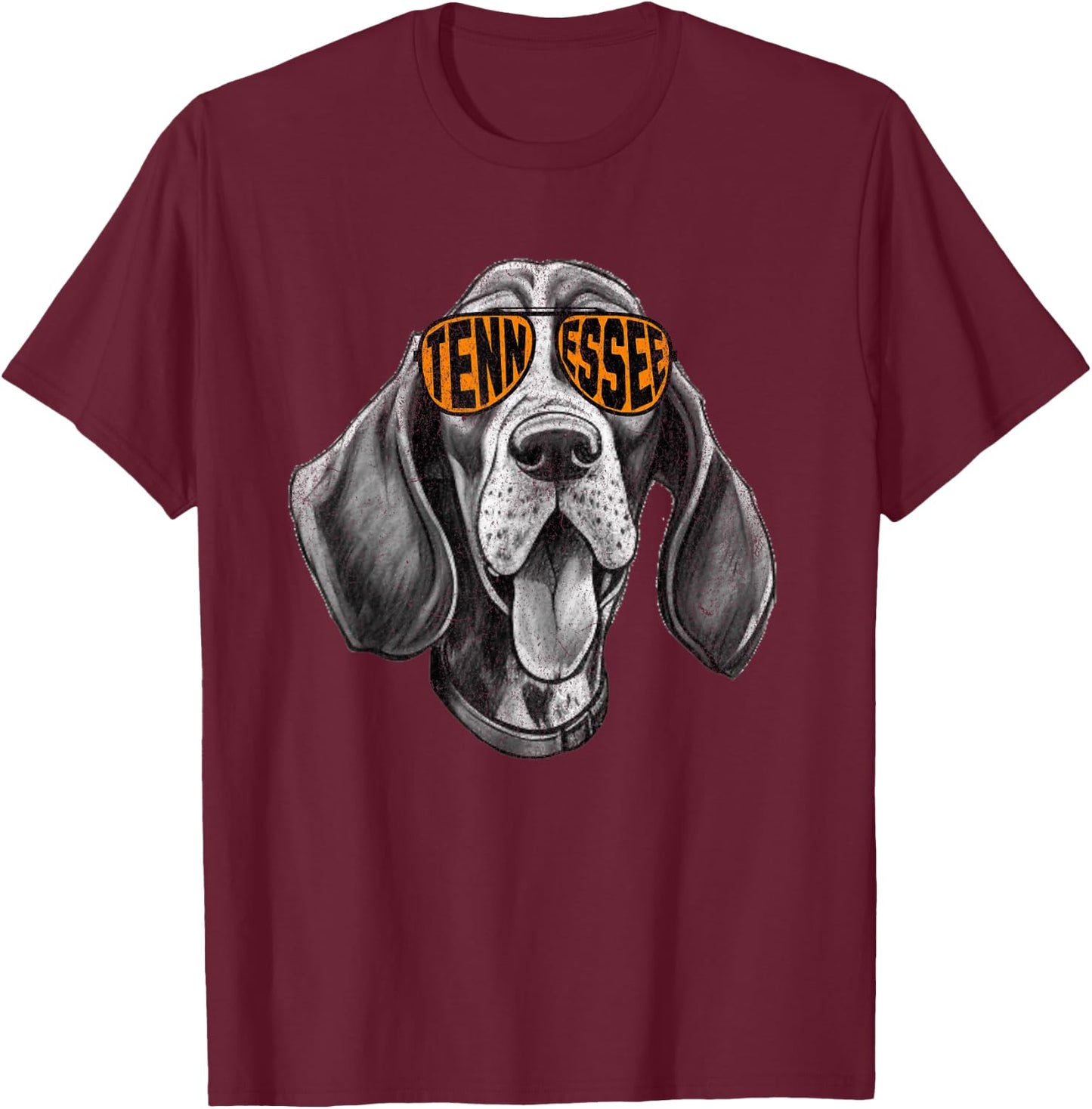 Tennessee Dog Sport Lovers | Tennessee Coonhound Fan T-Shirt - T-Shirt | Maroon