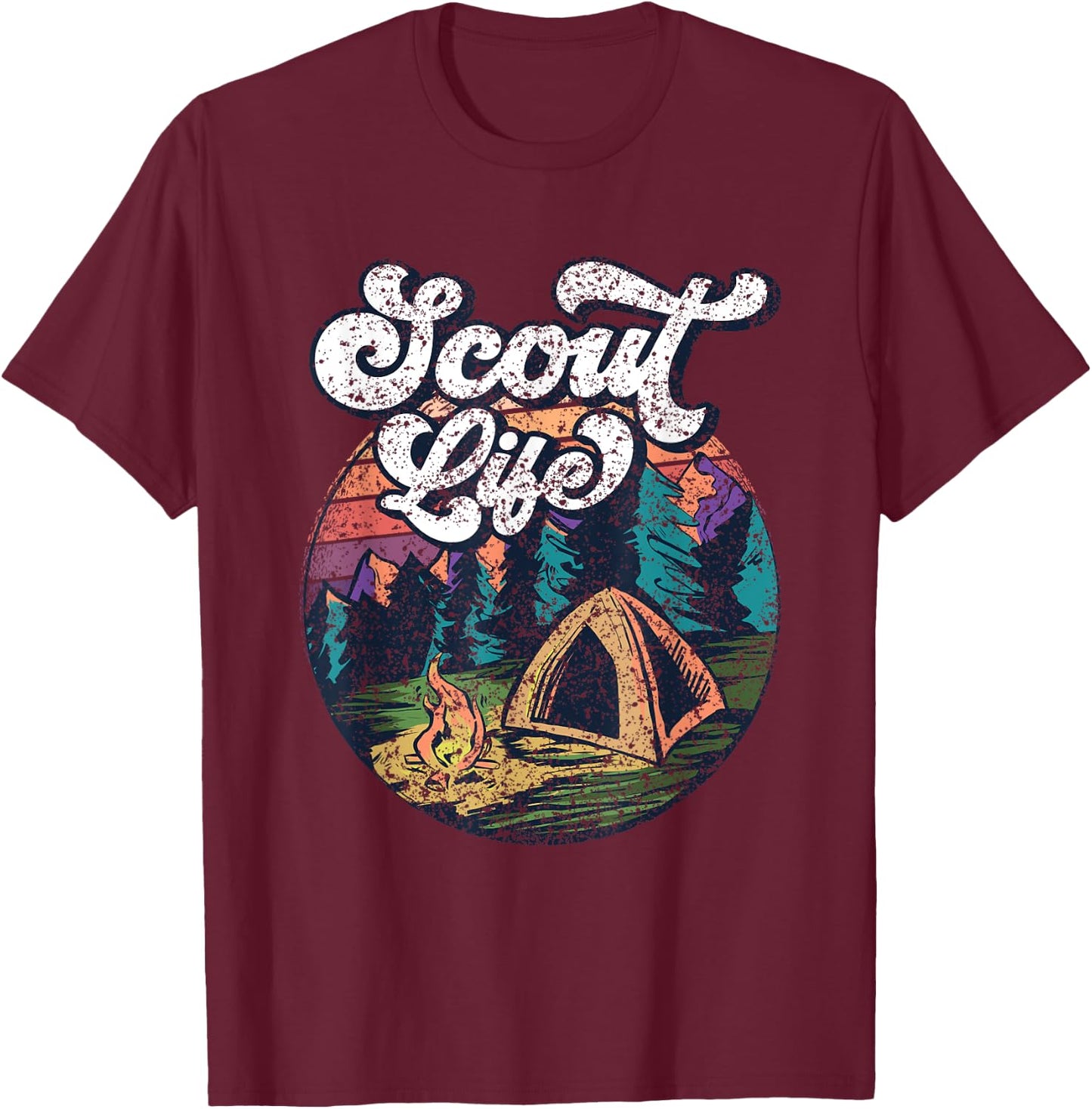Scout Life Scouting Scouts Outdoor Hiking T-Shirt - T-Shirt | Maroon