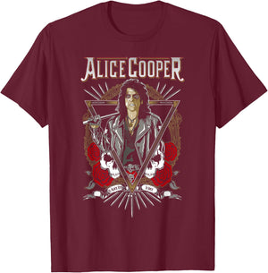 Alice Cooper – Roses T-Shirt - T-Shirt | Maroon