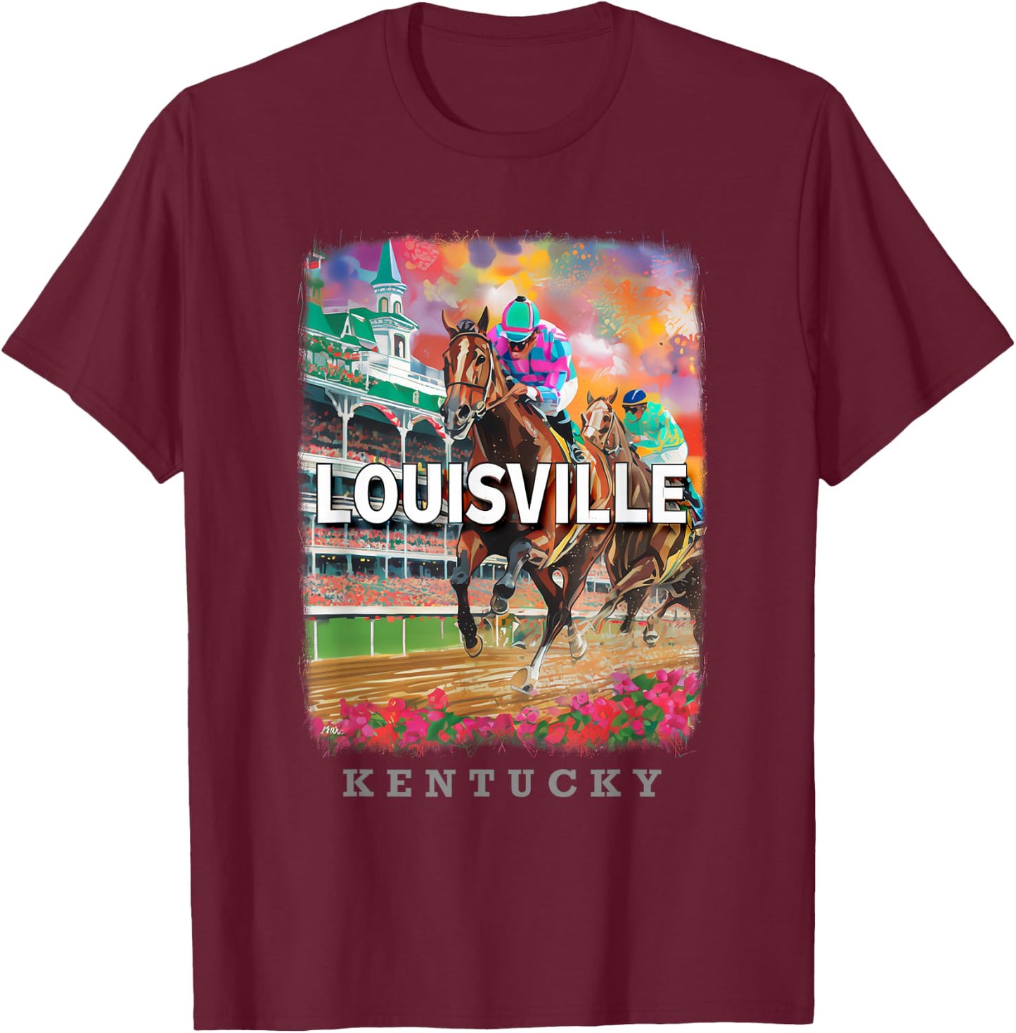 Louisville Kentucky KY Event Delight SD216 T-Shirt - T-Shirt | Maroon