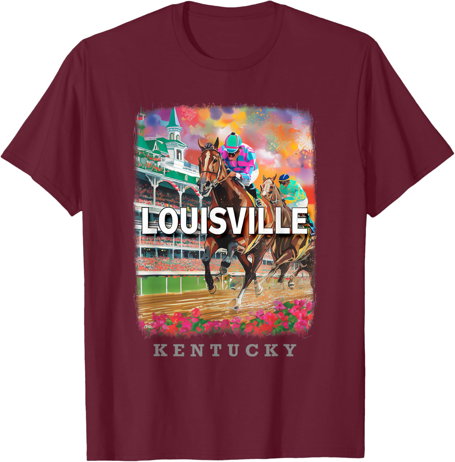 Louisville Kentucky KY Event Delight SD216 T-Shirt - T-Shirt | Maroon