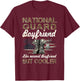 National Guard Boyfriend Proud Boyfriend Military Matching T-Shirt - T-Shirt | Maroon