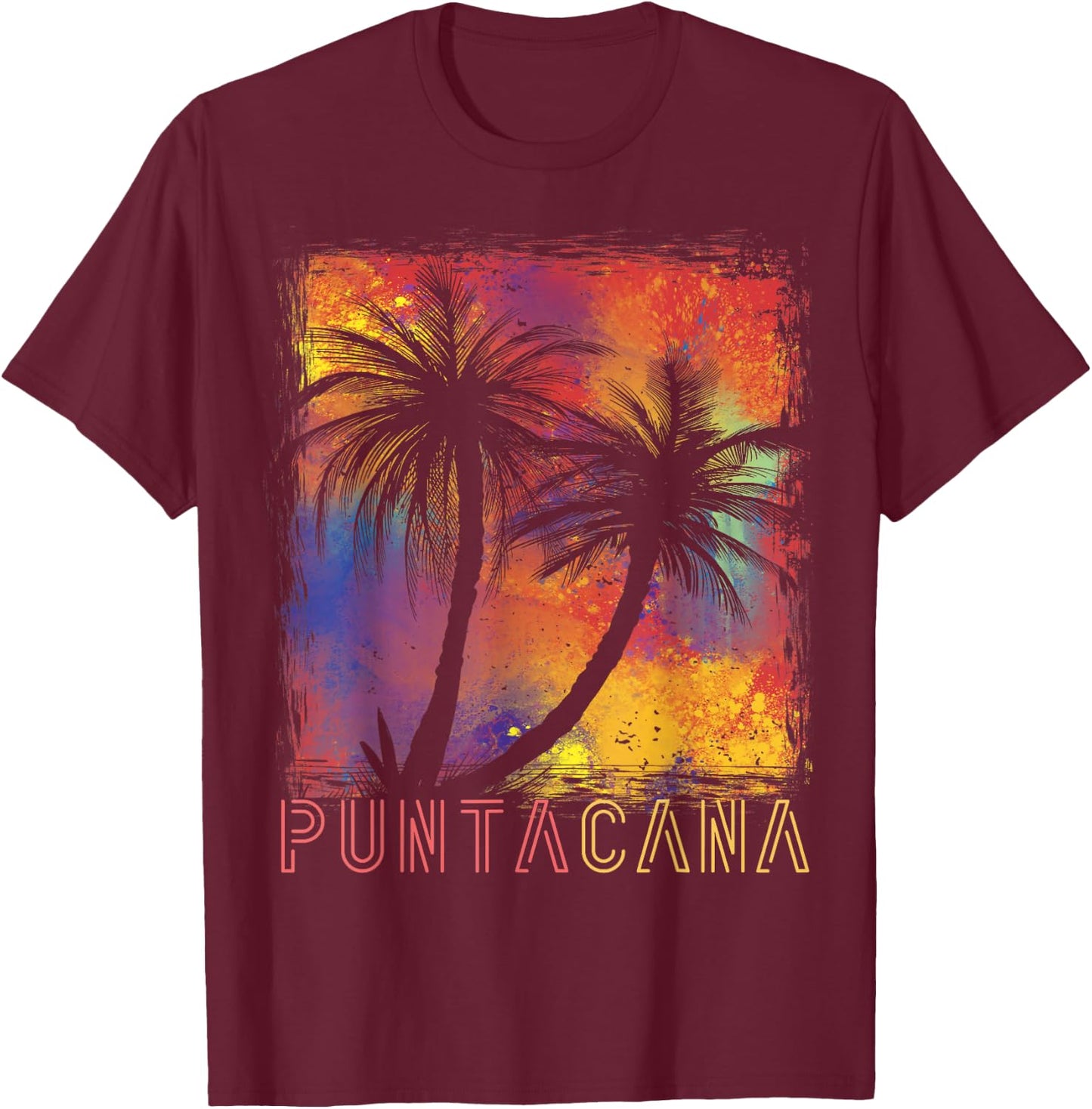 Punta Cana Vacation Dominican Beach Women T-Shirt - T-Shirt | Maroon