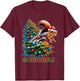 Beans Hot Squirrel Jumping Out of Christmas Tree Funny -Adults, -Kids T-Shirt - T-Shirt | Maroon
