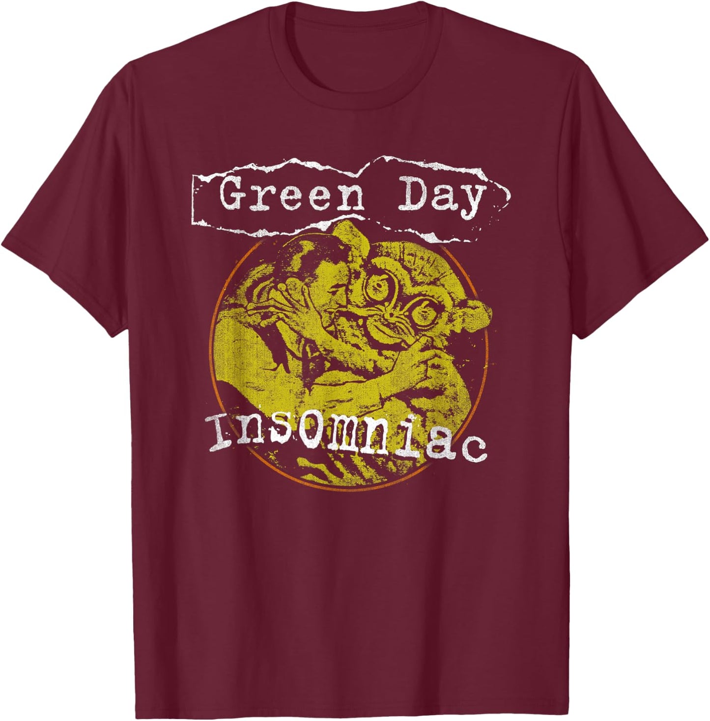 Green Day Free Hugs T-Shirt - T-Shirt | Maroon