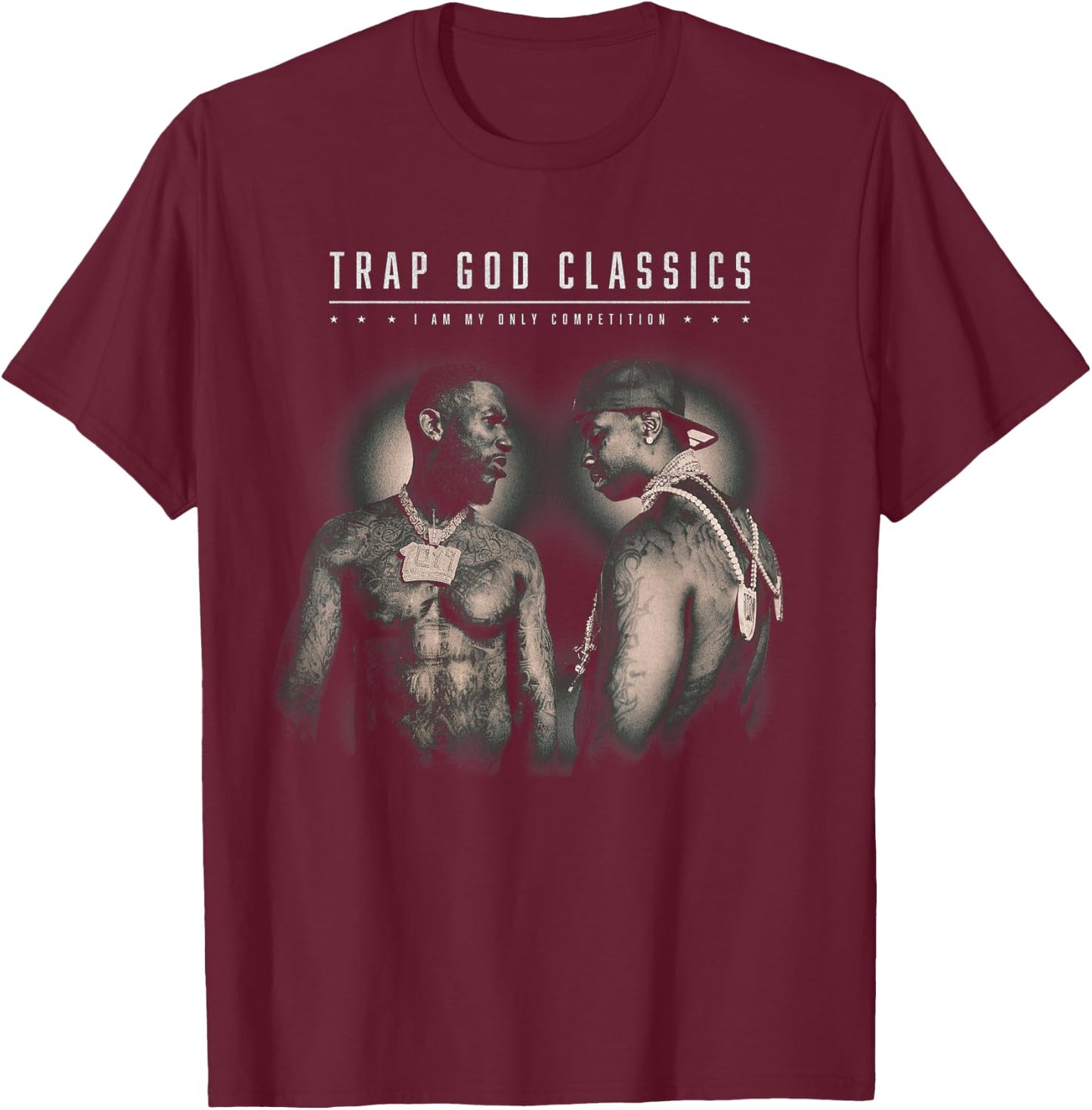 Gucci Mane Trap God Classics Cover T-Shirt - T-Shirt | Maroon