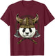 Viking Giant Panda Bear Renaissance Norse Pagan Valhalla T-Shirt - T-Shirt | Maroon