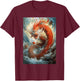 Dragon Art Chinese Symbol Of Power Strength Good Luck T-Shirt - T-Shirt | Maroon