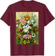 Ernst Haeckel Vintage Biological Botanical Orchid Art T-Shirt - T-Shirt | Maroon