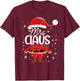 Family Santa Mrs Claus Matching Christmas Women Mom Wife T-Shirt - T-Shirt | Maroon