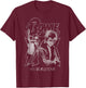 David Bowie Music Rock Mono 1972 World Tour T-Shirt - T-Shirt | Maroon