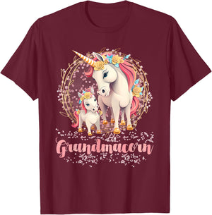 Grandmacorn Mother's day Grandmother Grandma Unicorn T-Shirt - T-Shirt | Maroon