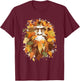 Bigfoot Fall Leaves Thanksgiving Day Sasquatch Autumn T-Shirt - T-Shirt | Maroon