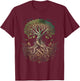 Tree of Life Viking Midgard Thor Walhalla T-Shirt - T-Shirt | Maroon