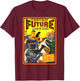 Retro Vintage Captain Future Comic Magazine T-Shirt - T-Shirt | Maroon