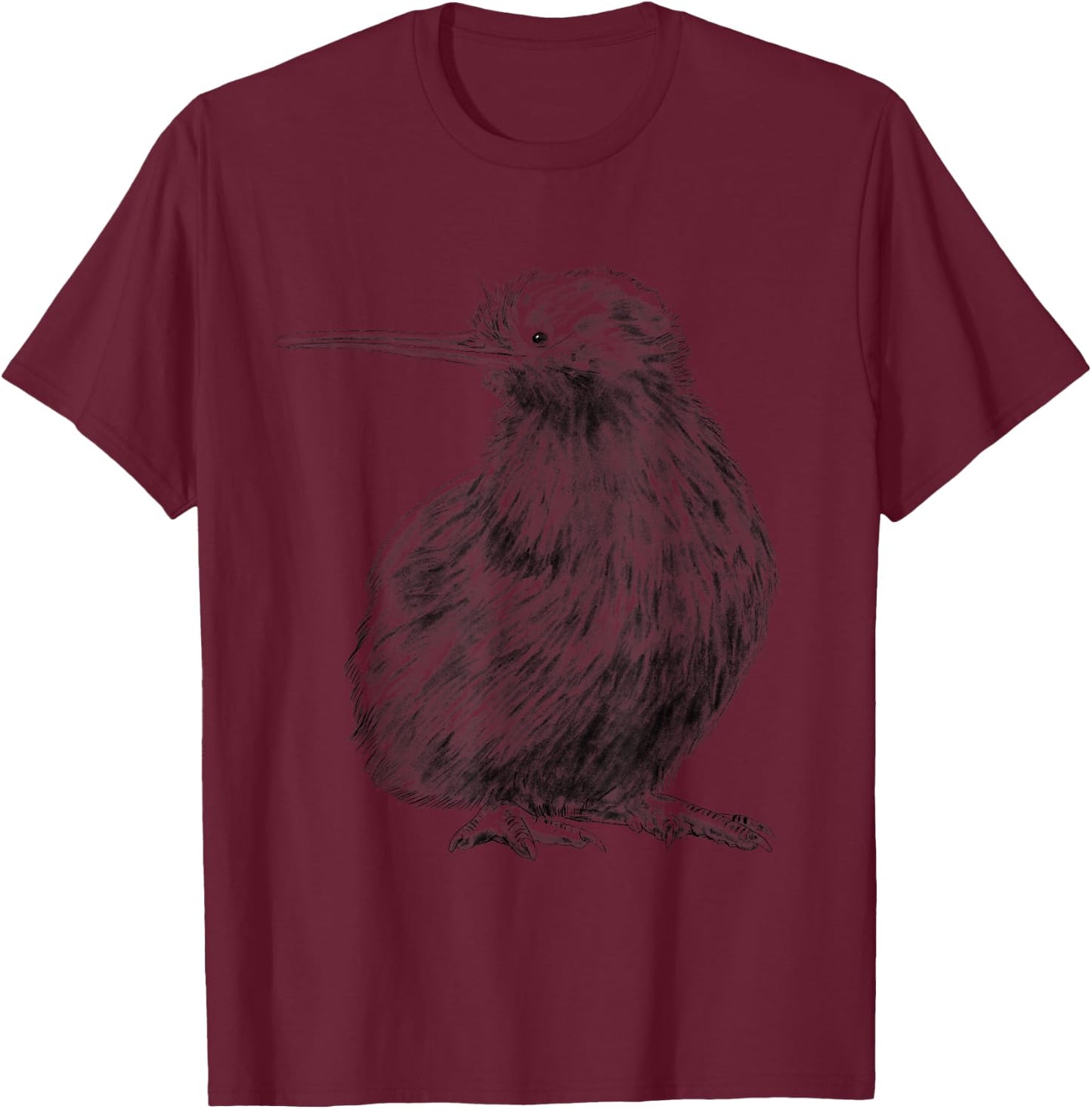 Kiwi Bird T-Shirt - T-Shirt | Maroon