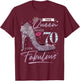 This Queen Makes 70 Looks Fabulous Shirt 70th Birthday Women T-Shirt - T-Shirt | Maroon