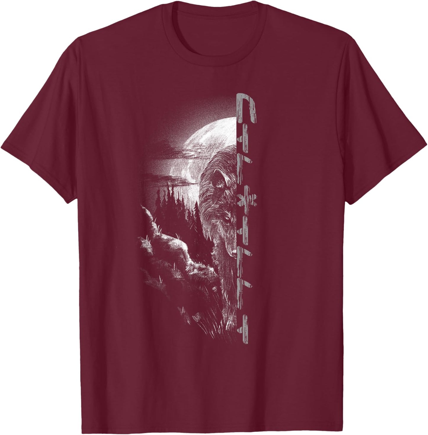 Wolf Fenris Wolf Fenrir Viking Valhalla Runes Germanic T-Shirt - T-Shirt | Maroon