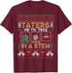 Funny Christmas Taters Potatoes Ugly Christmas Sweater T-Shirt - T-Shirt | Maroon
