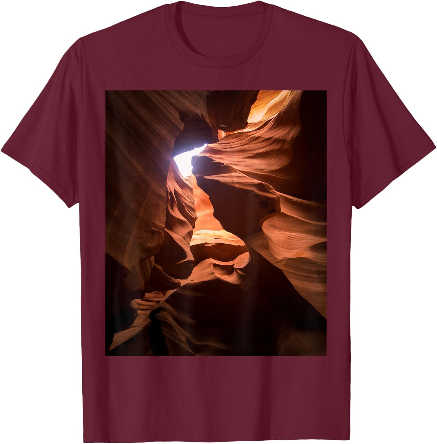 Antelope Canyon Arizona USA Landscape T-Shirt - T-Shirt | Maroon