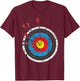 Archery Target - Archer Bowman Bow Hunting Bowhunter T-Shirt - T-Shirt | Maroon
