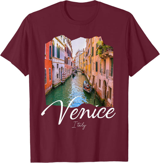 Venice Souvenir Venice Italy T-Shirt - T-Shirt | Maroon