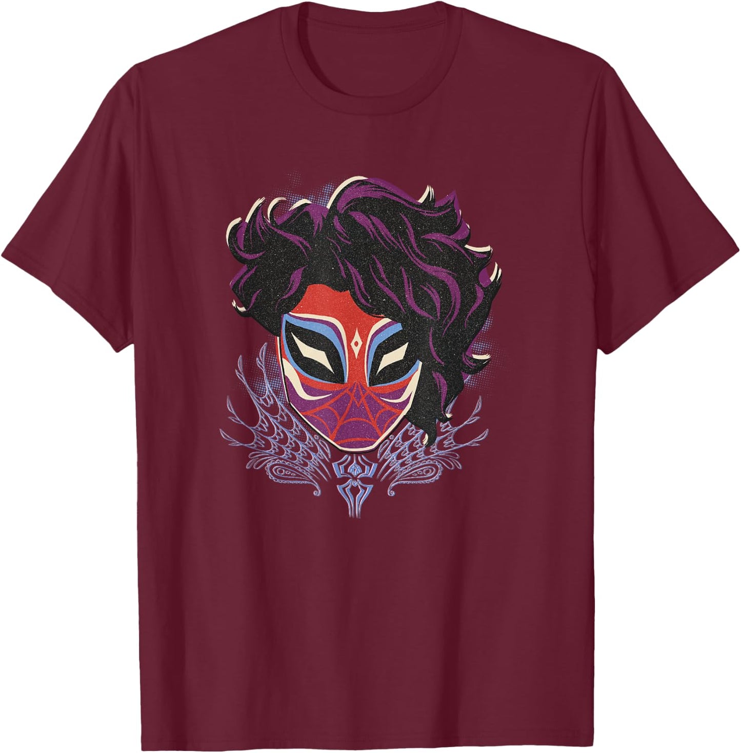 Marvel Spider-Man Across The Spider-Verse Part 1 Pavitr T-Shirt - T-Shirt | Maroon