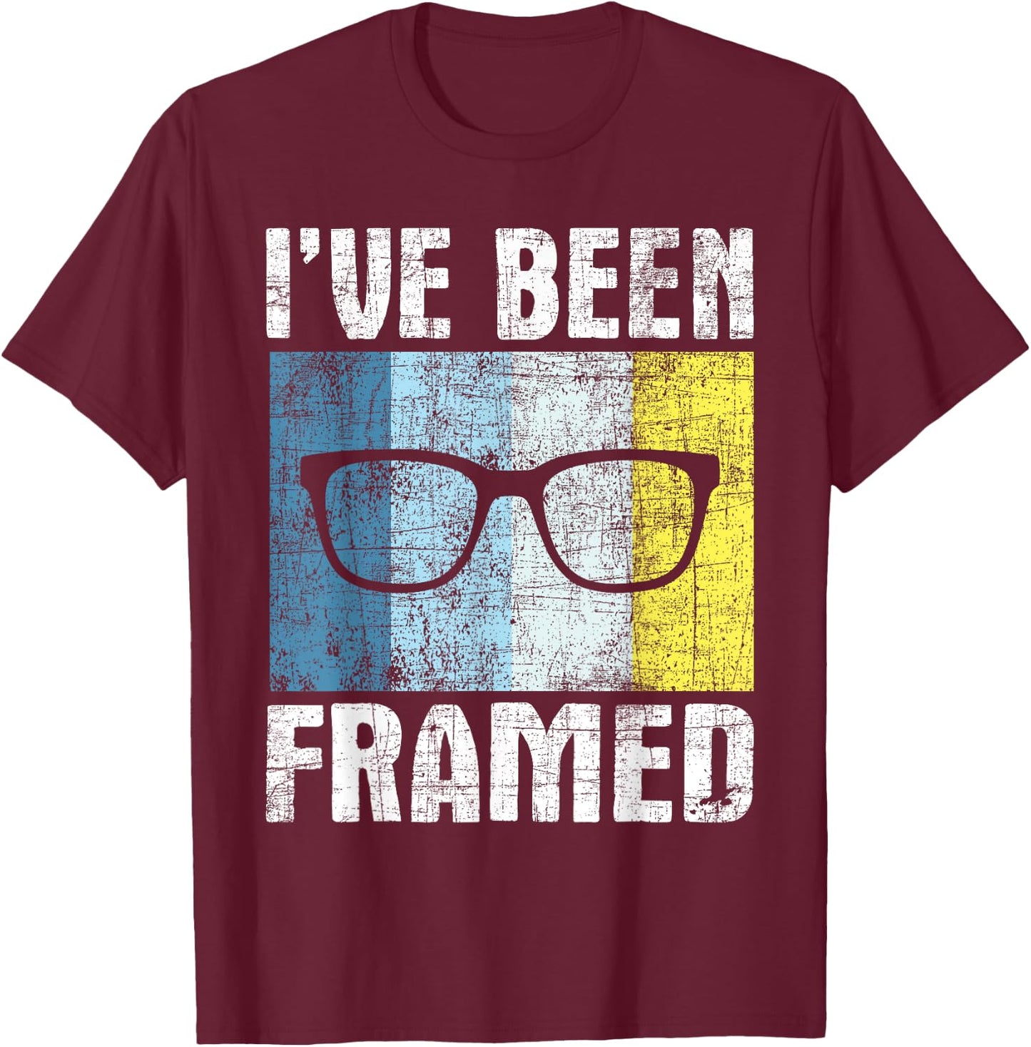 Funny Optometrist Shirts - Retro Eyeglasses Optometrist Optometry T-Shirt - T-Shirt | Maroon