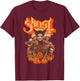 Ghost - Great Pumpkin Halloween T-Shirt - T-Shirt | Maroon