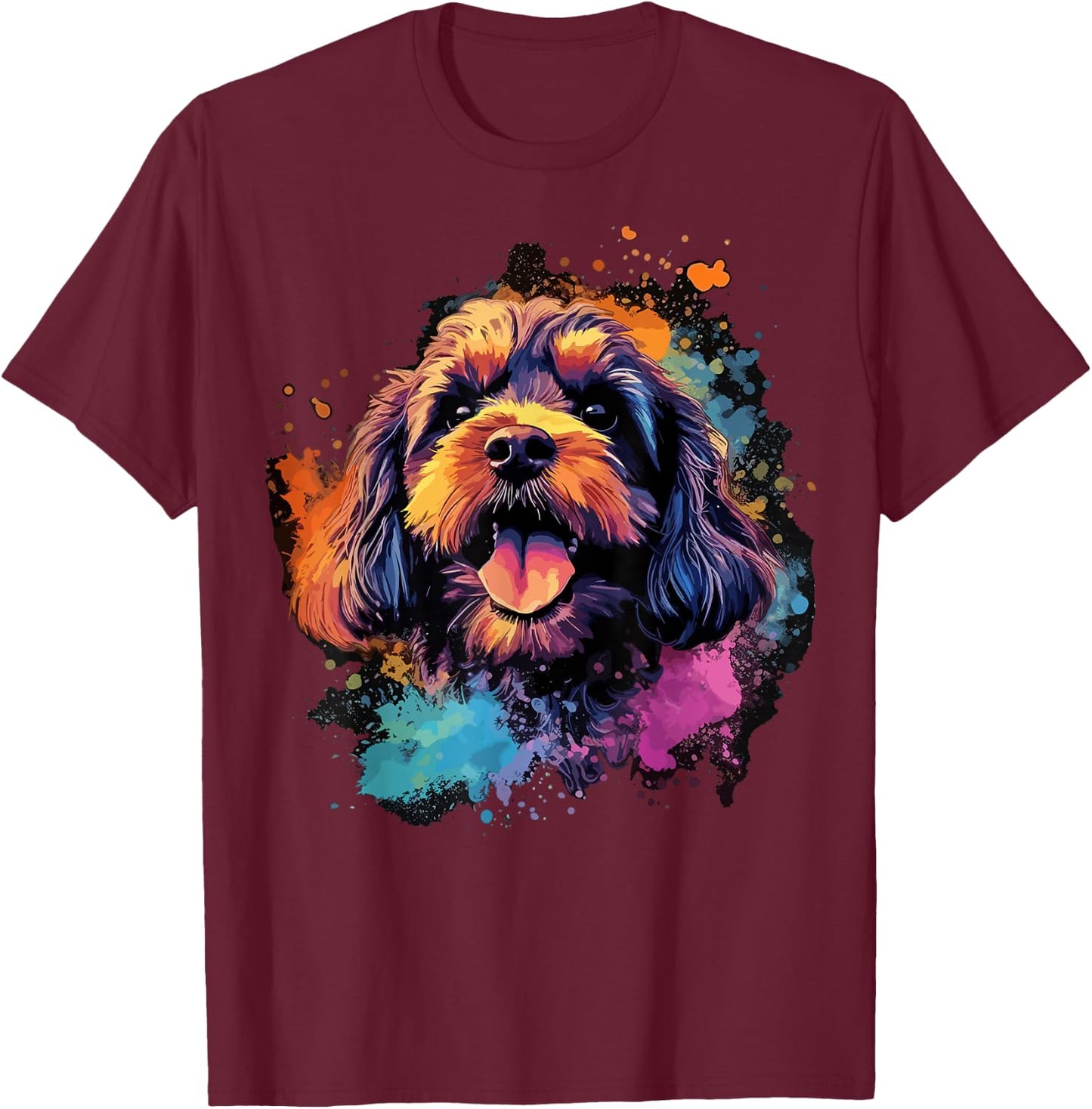 Cavapoo Dog Women T-Shirt - T-Shirt | Maroon