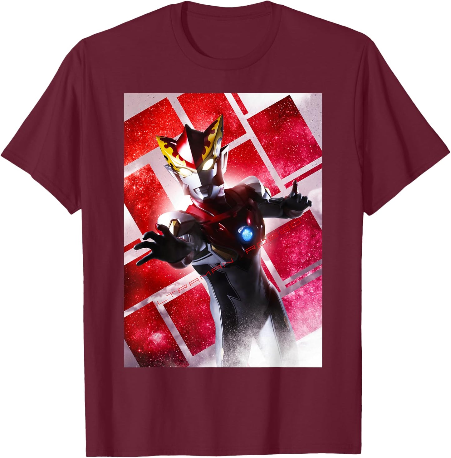 Ultraman Rosso - New Generation Ultraman T-Shirt - T-Shirt | Maroon