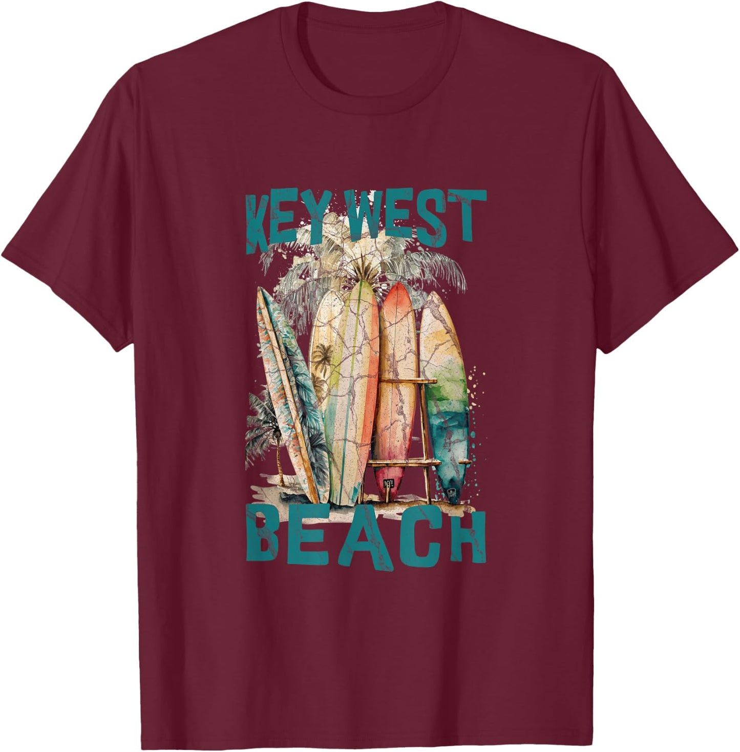 Key West T-Shirt - T-Shirt | Maroon