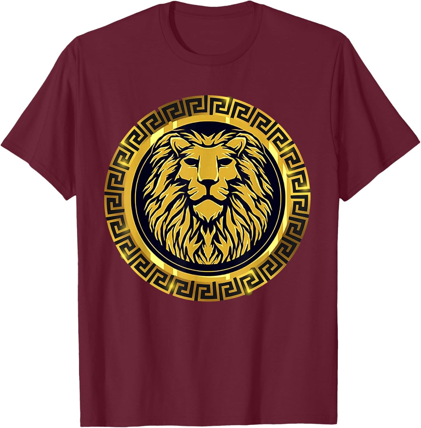 Golden Lion King T-Shirt - T-Shirt | Maroon